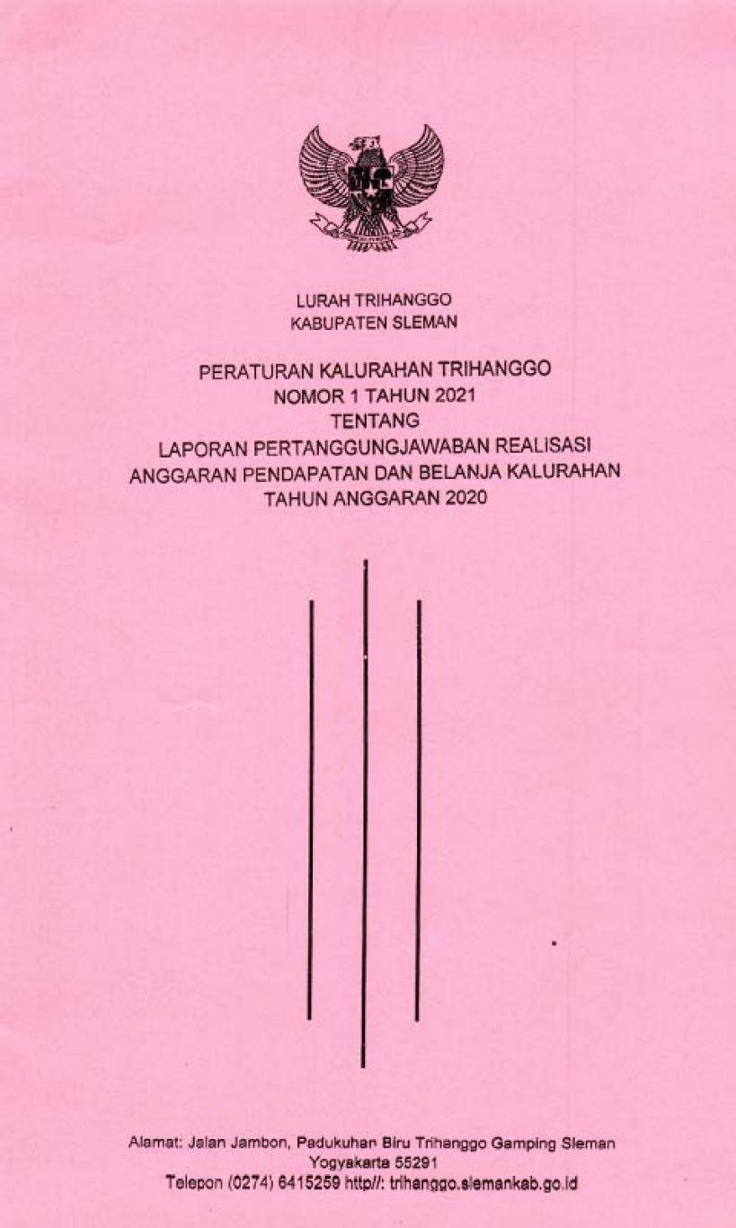 gambar_LPJ APBDes Kepala Desa Trihanggo TA 2020